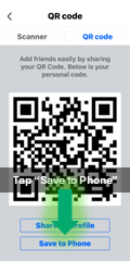 Facebook save QR