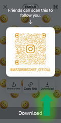 Instagram QR option